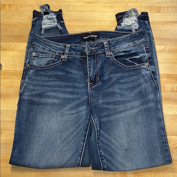 Distressed Jeans - dark wash - Picture 3 of 6